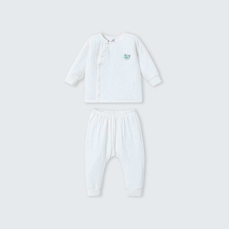 BỘ DÀI TAY CÚC LỆCH LA POMME VUI ĐÙA CÙNG GẤU NHỎ TRẮNG