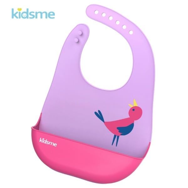 YẾM ĂN SILICONE KIDSME MÀU TÍM 120173