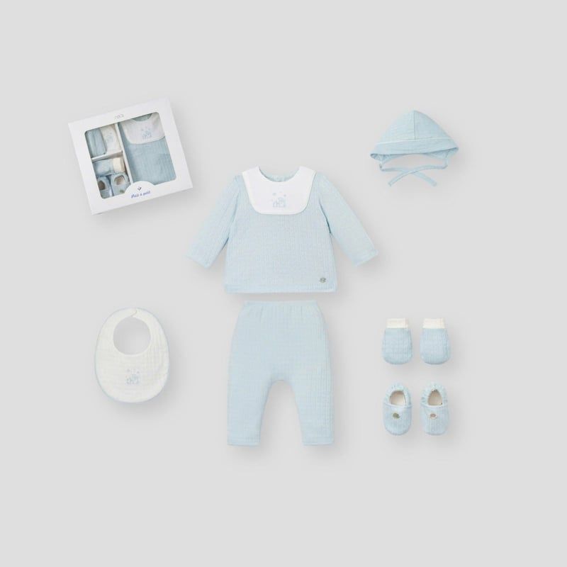 SET QUÀ TẶNG NOUS 5 MÓN MÀU XANH NHẠT 0M