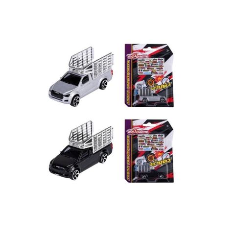 Xe Mô Hình MAJORETTE Isuzu D-Max Transport Cage - Silver 212053056T14