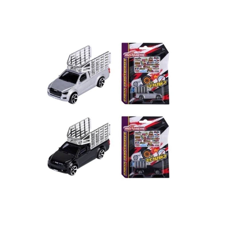 XE MÔ HÌNH MAJORETTE ISUZU D-MAX TRANSPORT CAGE - SILVER 212053056T14