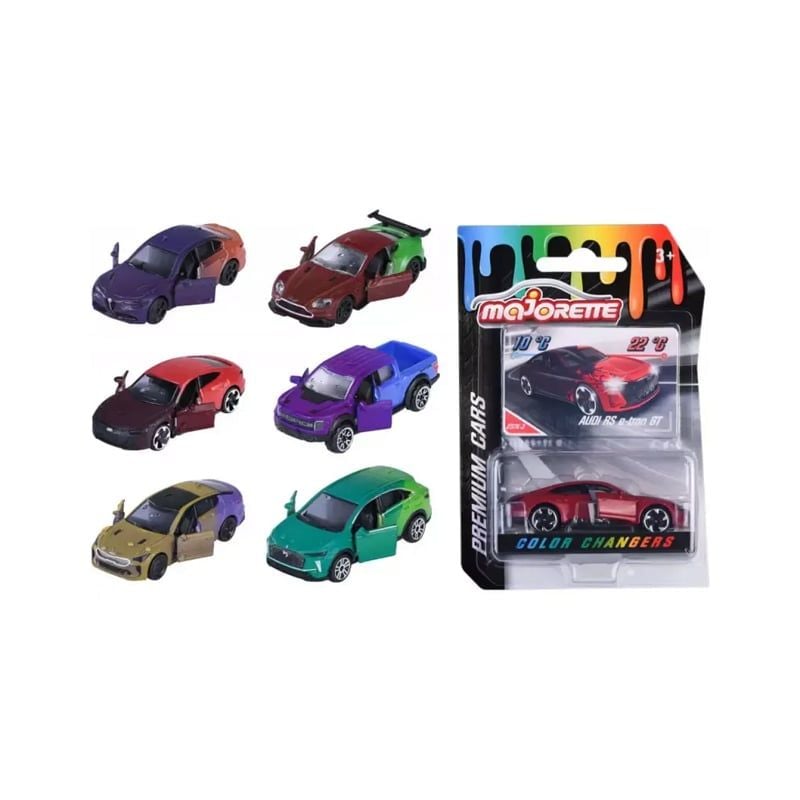 XE MÔ HÌNH ĐỔI MÀU MAJORETTE COLOR CHANGERS PREMIUM CARS