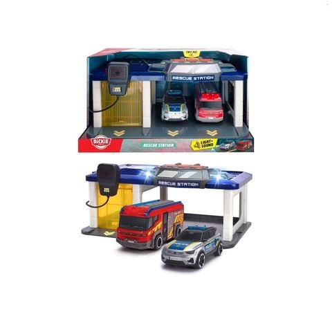 Đồ Chơi Trạm Cứu Hộ Kèm Bộ Đàm DICKIE TOYS Rescue Station
