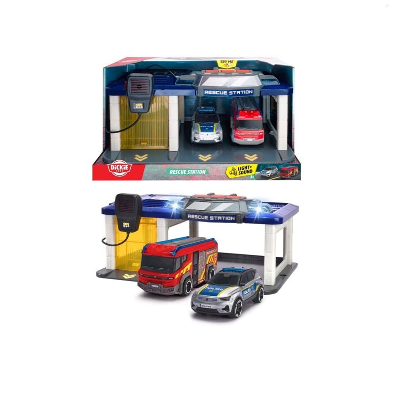 ĐỒ CHƠI TRẠM CỨU HỘ KÈM BỘ ĐÀM DICKIE TOYS RESCUE STATION