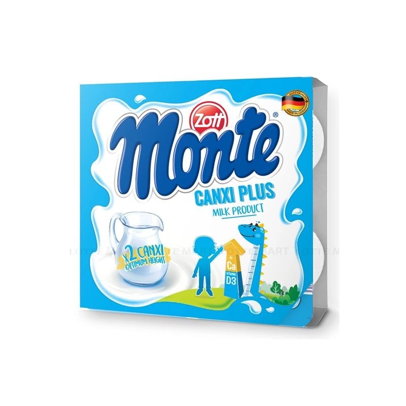 VÁNG SỮA ZOTT MONTE CANXI PLUS 55G