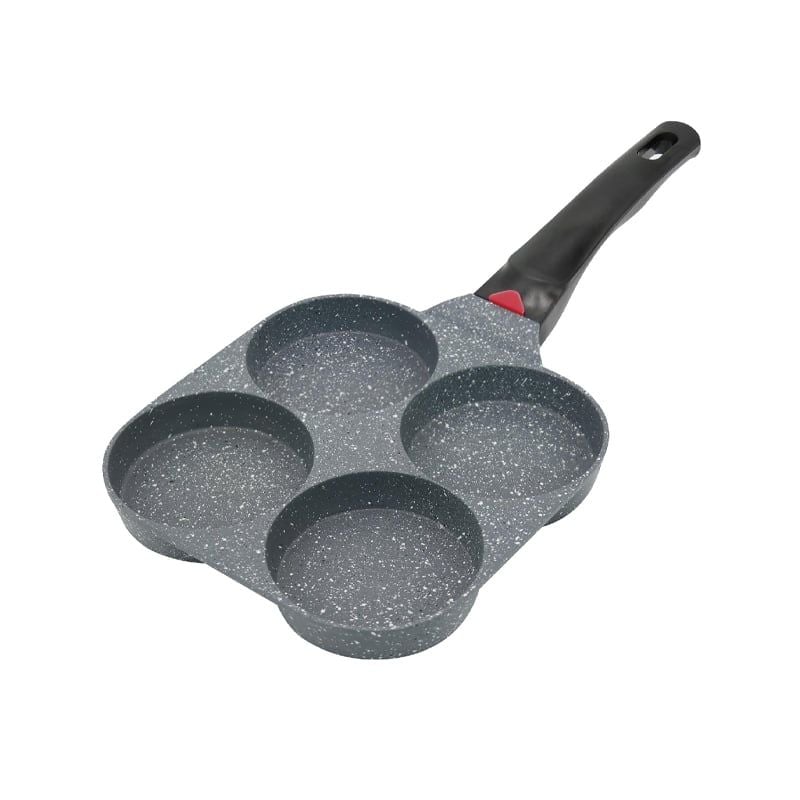 CHẢO CHỐNG DÍNH 4 NGĂN VÂN ĐÁ CAO CẤP QUATRO PAN (DÙNG ĐƯỢC BẾP TỪ)