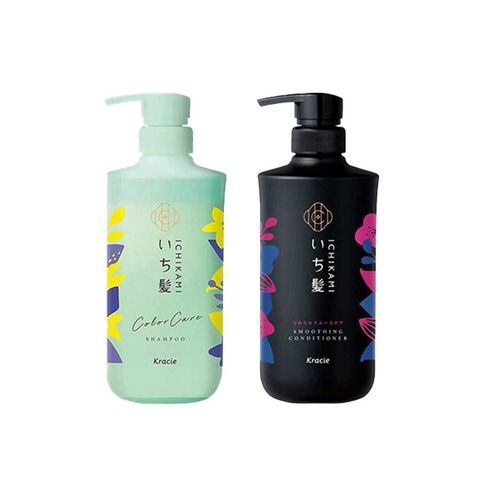 Bộ dầu gội và dầu xả Ichikami màu xanh đen