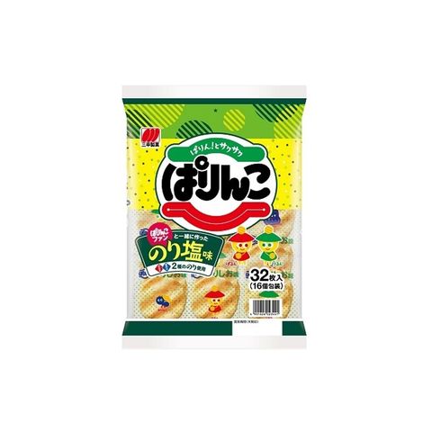 Bánh gạo vị muối rong biển Sanko Parinko Rice Crackers Nori Salty Flavor 120g