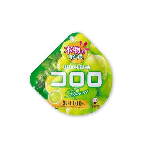 Kẹo Dẻo UHA Kororo Bourbon Vị Nho Xanh Muscat 48g