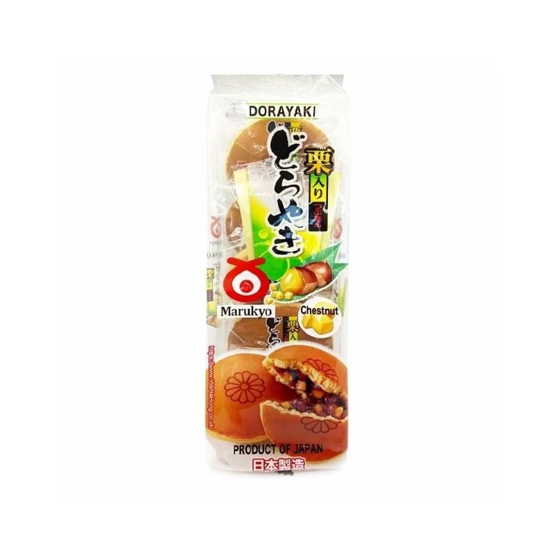 BÁNH RÁN NHÂN ĐẬU ĐỎ HẠT DẺ MARUKYO KURI IRI DORAYAKI 300G