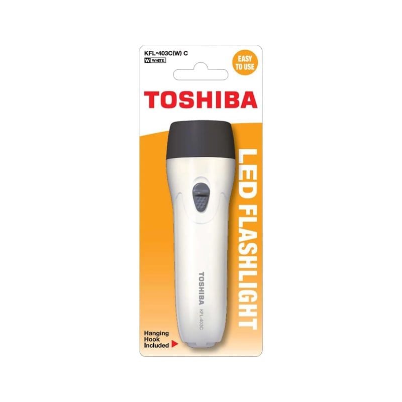 ĐÈN PIN TOSHIBA LED FLASHLIGHT-KFL 403C MÀU TRẮNG