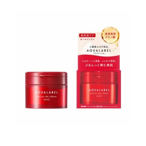Kem dưỡng siêu dưỡng ẩm Shiseido Aqualabel Special Gel 90g (màu đỏ)
