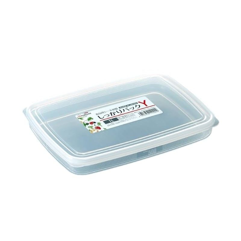 HỘP NHỰA ĐỰNG THỰC PHẨM NẮP DẺO, DÁNG DẸT 1L NAKAYA