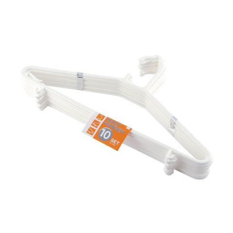 Set 10 móc phơi quần áo Kokubo (màu trắng)