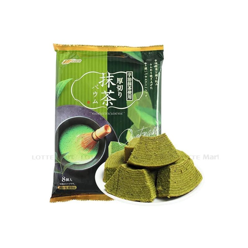 BÁNH NGỌT MARUKI BAUMKUCHEN VỊ TRÀ XANH 8 CHIẾC 200G