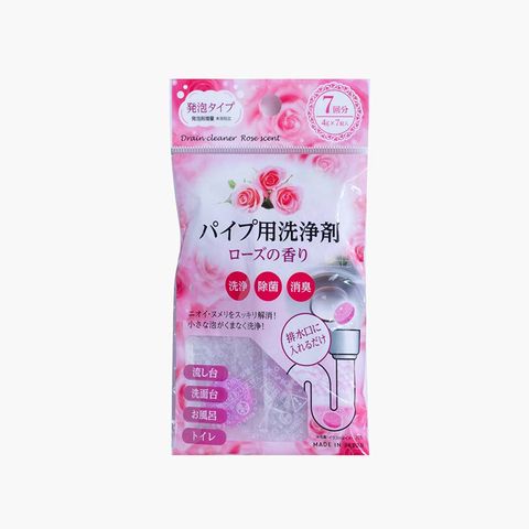 Viên sủi thông tắc chống khuẩn KOBAYASHI khử mùi cống, ống xả, bồn rửa, bồn cầu hương hoa hồng 4gx7 viên