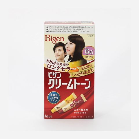 Kem nhuộm tóc phủ bạc Bigen cream tone 6G Nâu sẫm