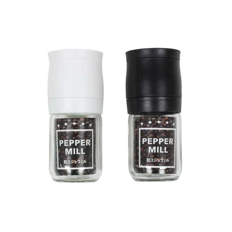 LỌ XAY TIÊU THỦY TINH (NẮP ĐEN, TRẮNG)