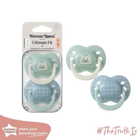 Ty Ngậm Vui Nhộn Cho Bé Tommee Tippee 0-6 Tháng (Vỉ Đôi)