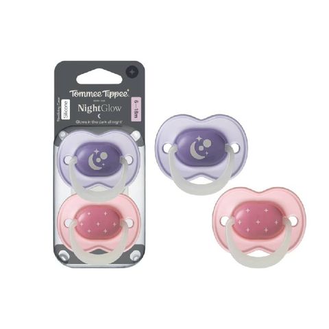 Ty ngậm dạ quang cho bé Tommee Tippee 6-18 tháng (vỉ đôi)