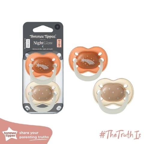 Ty ngậm dạ quang cho bé Tommee Tippee 0-6 tháng (vỉ đôi)