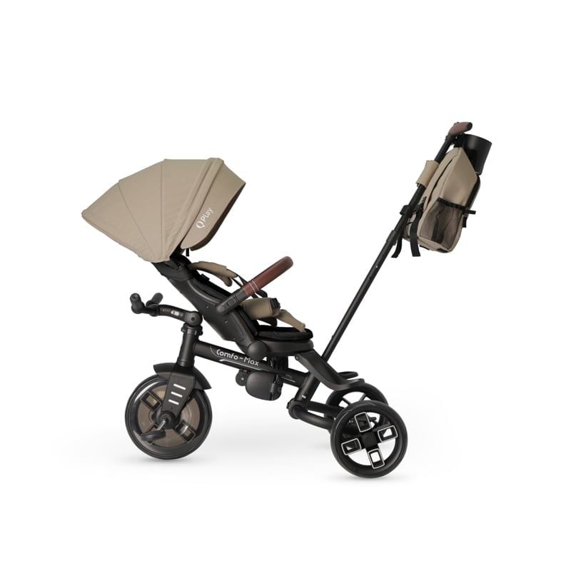 XE ĐẨY 3 BÁNH TRẺ EM QPLAY COMFO MAX MÀU NÂU COFFEE