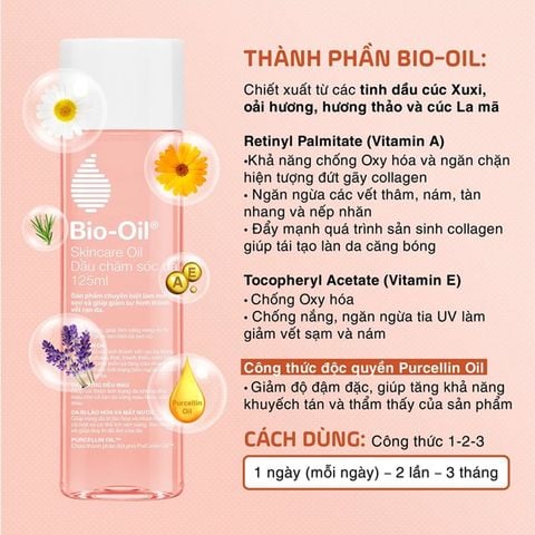 Dầu dưỡng ẩm chăm sóc da BIO-OIL 200ML