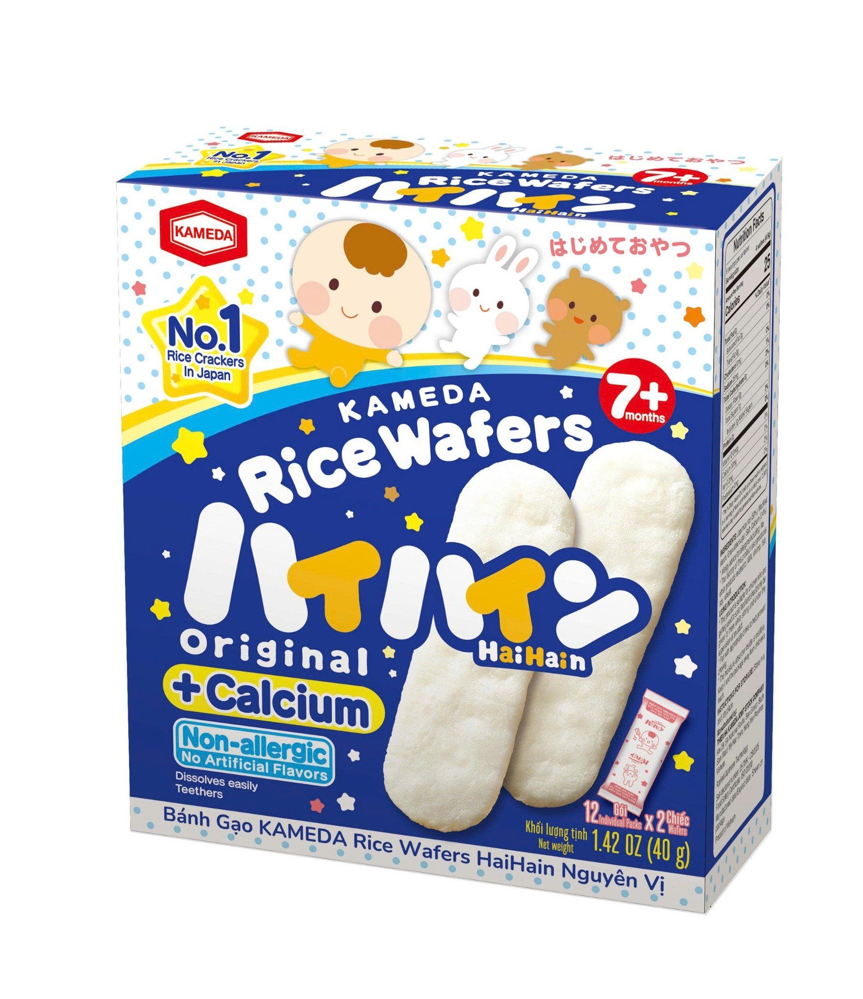 Bánh gạo Kameda Rice Wafers Haihain nguyên vị 40g