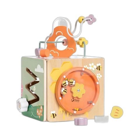 Khối vuông hoạt động chủ đề chú ong - Honeybee Activity Cube Classic World