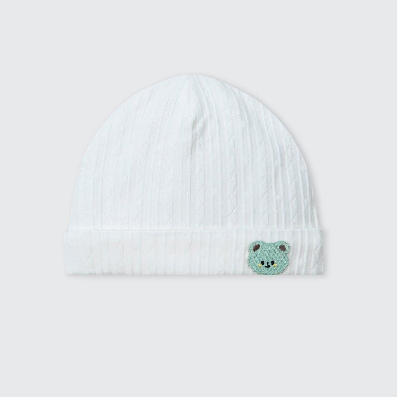 MŨ SƠ SINH LA POMME VUI ĐÙA CÙNG GẤU NHỎ - TRẮNG