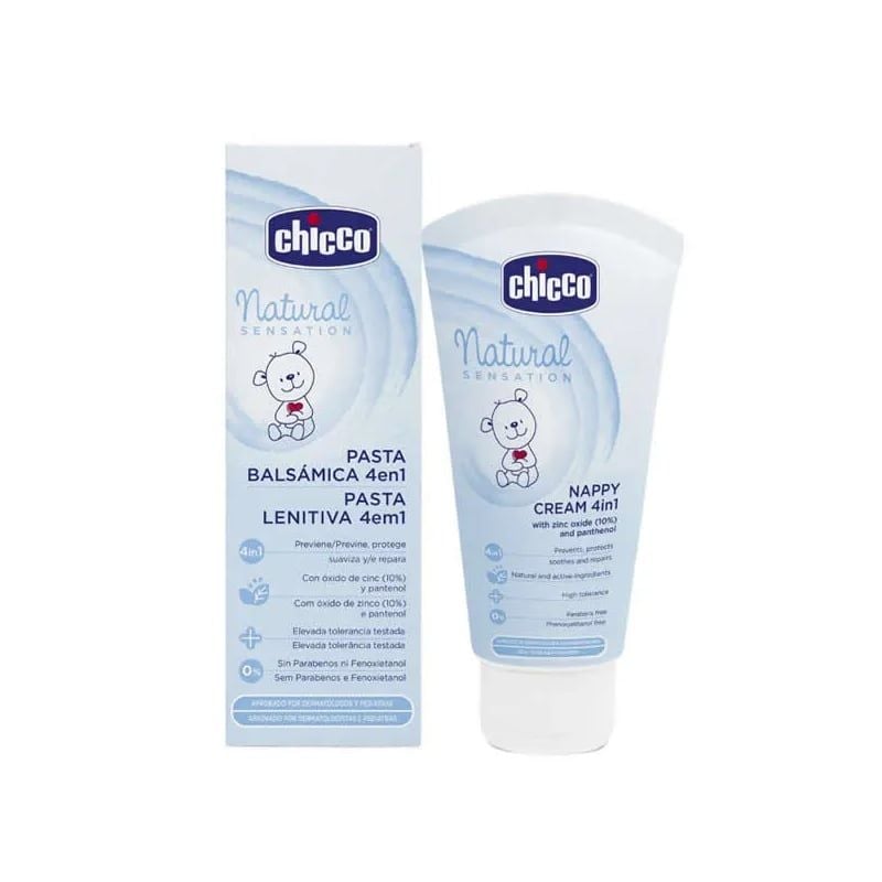 KEM HĂM 4IN1 CHỨA KẼM OXIDE VÀ PANTHENOL CHICCO NATURAL SENSATION 0M+