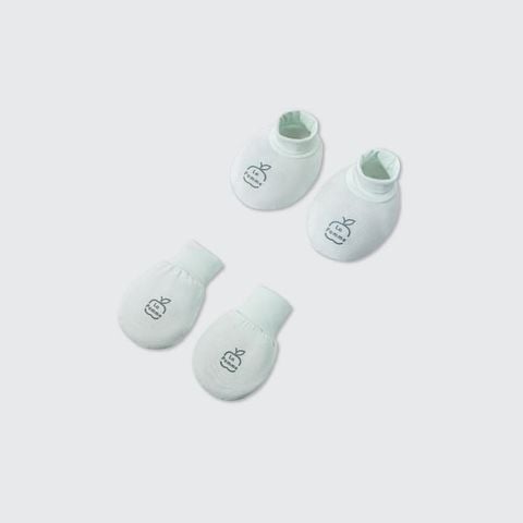 Set bao tay bao chân sơ sinh La Pomme mềm mịn - Be
