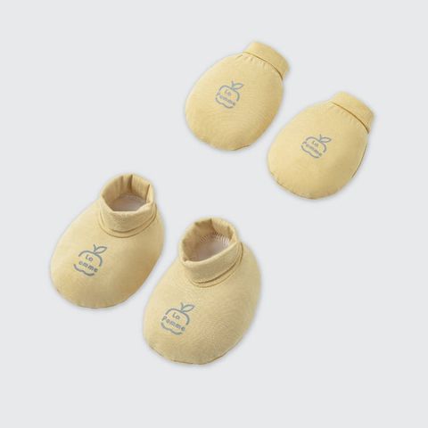 Set bao tay bao chân La Pomme pastel - Vàng