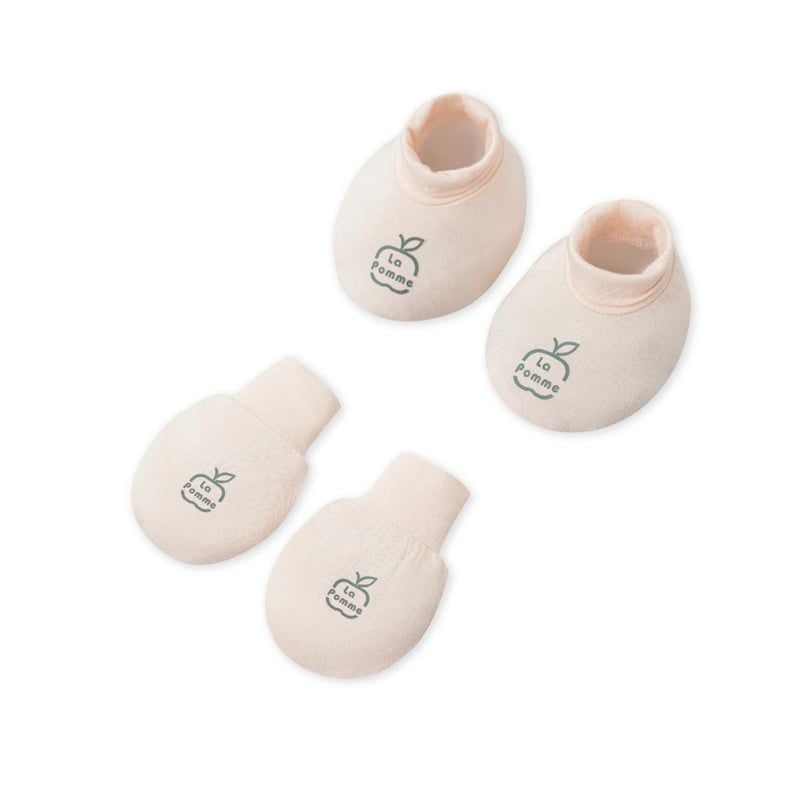 SET BAO TAY BAO CHÂN SƠ SINH LA POMME NGƯỜI BẠN ÊM MỀM - HỒNG