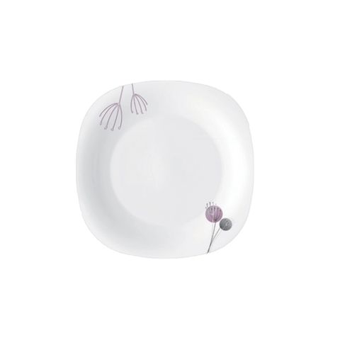 Đĩa vuông thủy tinh Parma Geoflowers Purple 27 x 27