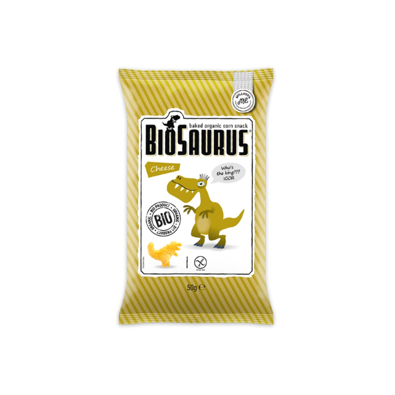 Snack hữu cơ Biosaurus vị phô mai 50g