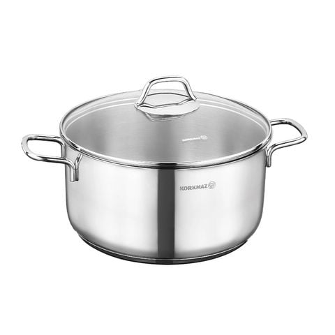 Nồi inox 18/10 Korkmaz Perla 4 lít - 22x11 cm