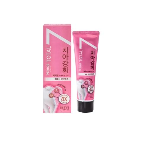Kem Đánh Răng Perioe Total 7 Intense Cleanmint Repair Toothpaste 120g (màu hồng)