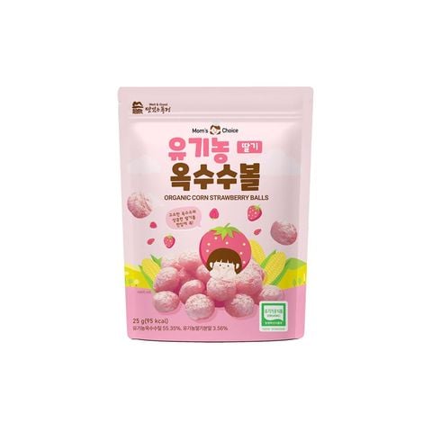 Bánh bi hữu cơ Mom's Choice vị dâu 25g