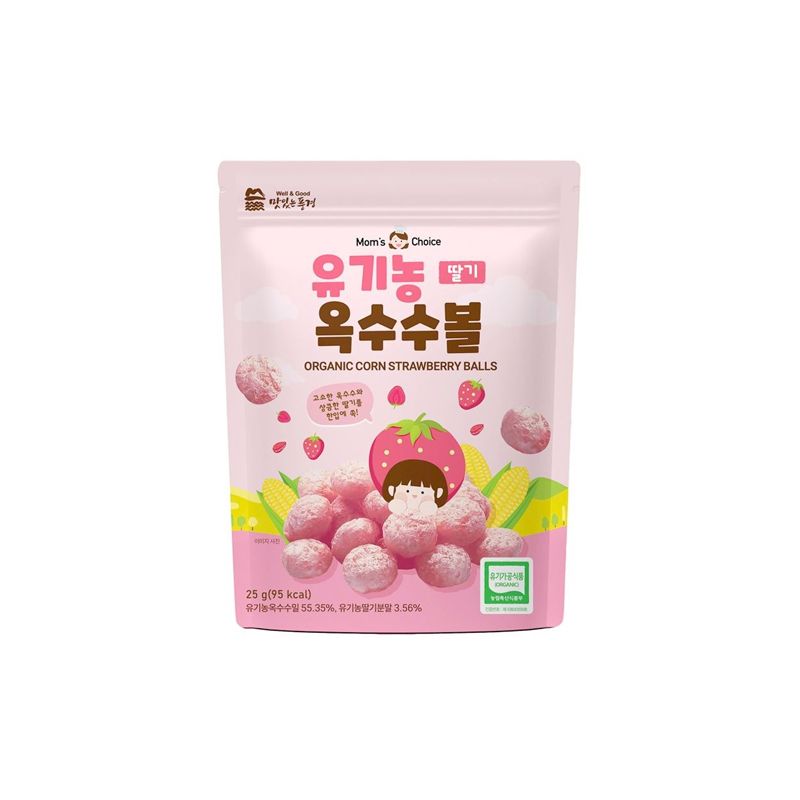 BÁNH BI HỮU CƠ MOM'S CHOICE VỊ DÂU 25G