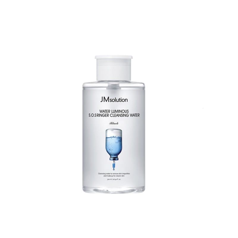 NƯỚC TẨY TRANG JM SOLUTION WATER LUMINOUS SOS RINGER CLEANSING WATER BLACK