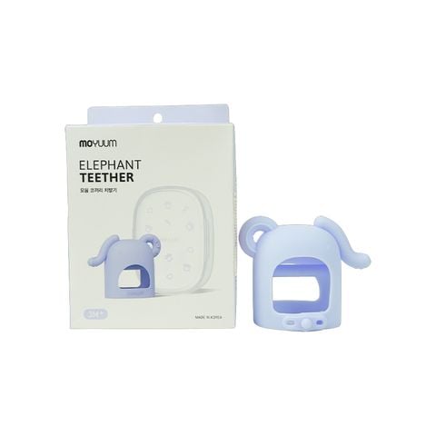 Gặm nướu silicon Moyuum Voi - Xanh ( 3+ tháng)