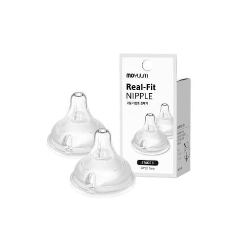 Núm bình sữa Moyuum Real-Fit Nipple Level 1