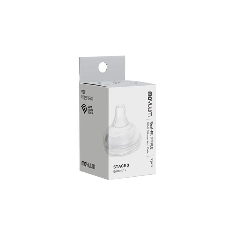 NÚM BÌNH SỮA MOYUUM REAL-FIT NIPPLE LEVEL 3