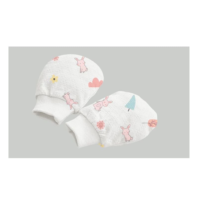 BAO TAY LULLABY CÓ CỔ-TRẮNG IN BÉ GÁI