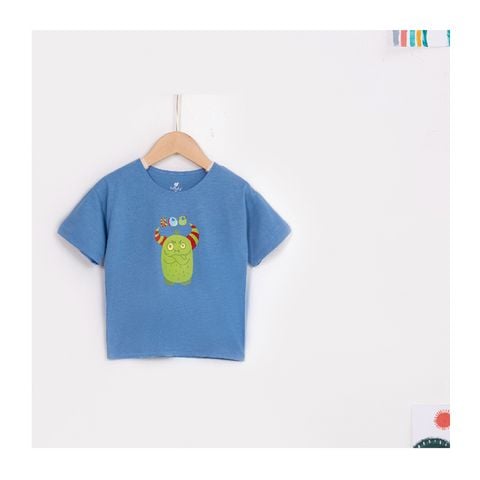 Áo bé trai cộc tay Lullaby NH159V - Navy nhạt