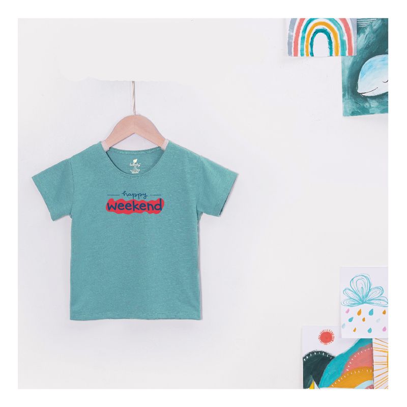 Áo cộc tay Lullaby NH164V - Xanh cổ vịt