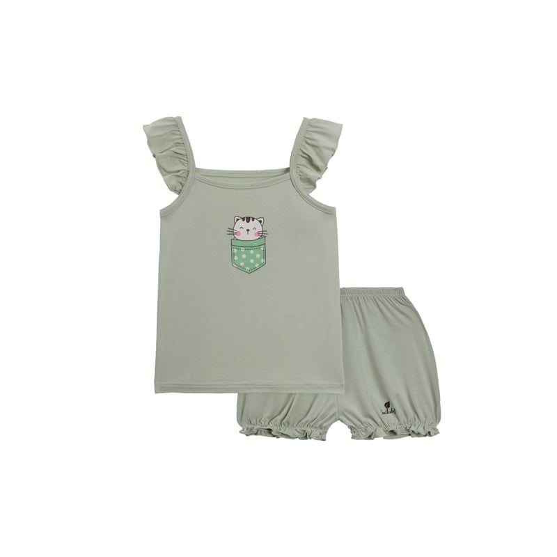 BỘ SÁT NÁCH BÉ GÁI LULLABY NH985R - XANH MINT