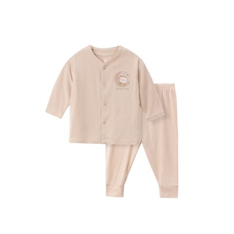 Bộ bé trai cài giữa DT Lullaby NH337N - Be nâu