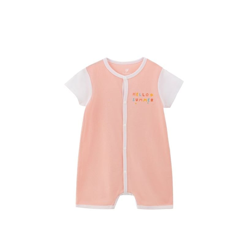 ROMPER BÉ TRAI+BÉ GÁI LULLABY NH344N - HỒNG